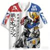 Fashion Gundam Barbatos Graphic Jersey Short Sleeve Mobile Suit Gundam Iron-Blooded Orphans Anime Mecha Fan Tee Casual Streetwear