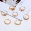 Gold Retro Punk Boho Ring Set 70