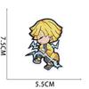 19Pcs/Set Anime Demon Slayer Q-Version Character Embroidery Patch Clothing Decoration