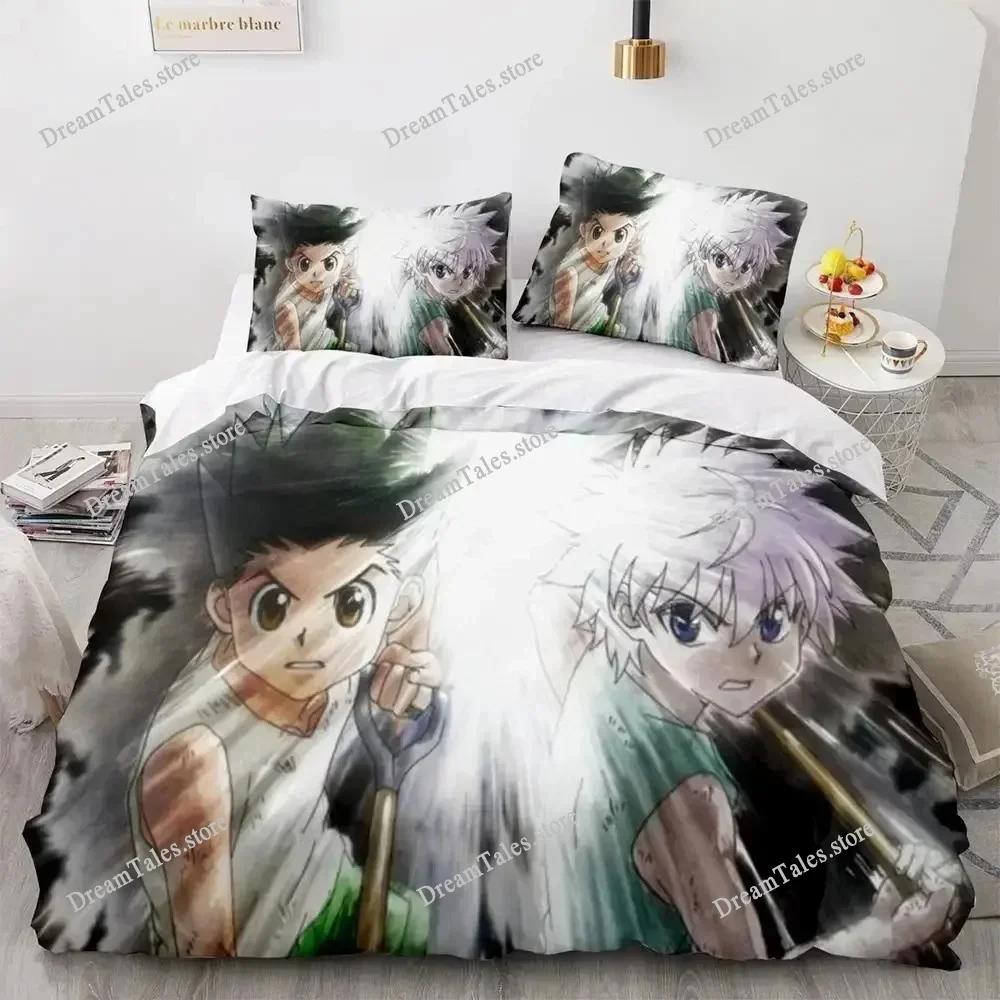 New 3D Print Home Textiles HUNTER×HUNTER Bedding Set Single Twin Full Queen King Size Bed Set Adult Kid Bedroom Duvet Cover Sets