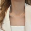 Sparkling Necklaces for Women Collarbone Chain with Lobster Clasp Hypoallergenic Jewelry for Parties Weddings Everyday Wear
