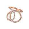 Yousheng Scarf Ring Clip Exquisite Scarf Slides Buckle with Rhinestones Multi-use Round Circle Clip Buckle for Women Scarves Neckties Bag Charms
