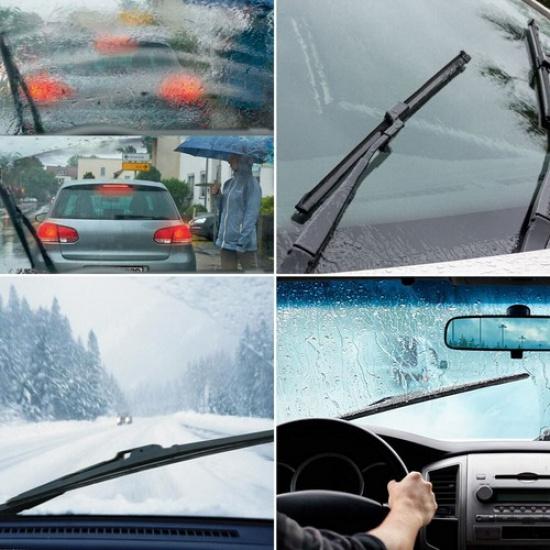 26"+19" Premium Quality All Season Beam Windshield Front Wiper Blades (Set of 2)