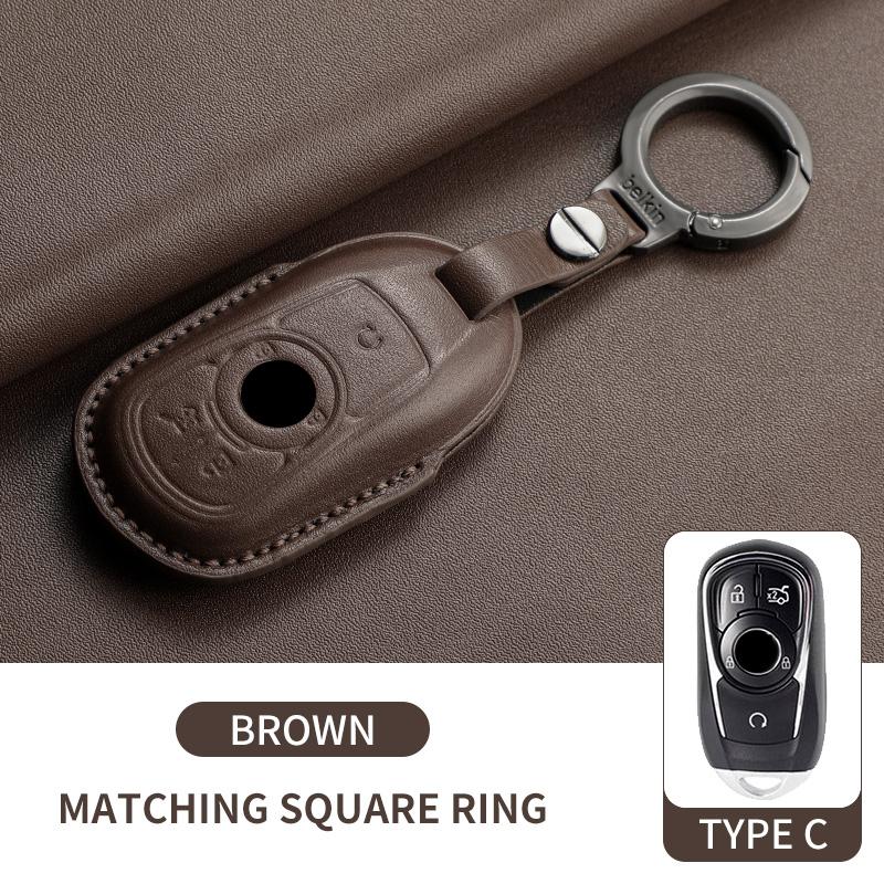Leather Car Flip Key Case Cover For Buick Lacrosse Envision Excelle Encore Regal Enclave Verano Sportback Tourx Cars Key Shell