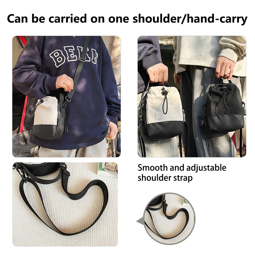 Lightweight Outdoor Shoulder Bag Camping Crossbody Bag Men's Multi-Functial Mobile Phe Bag Cycling Travel Water Bottle Water Cup Bag