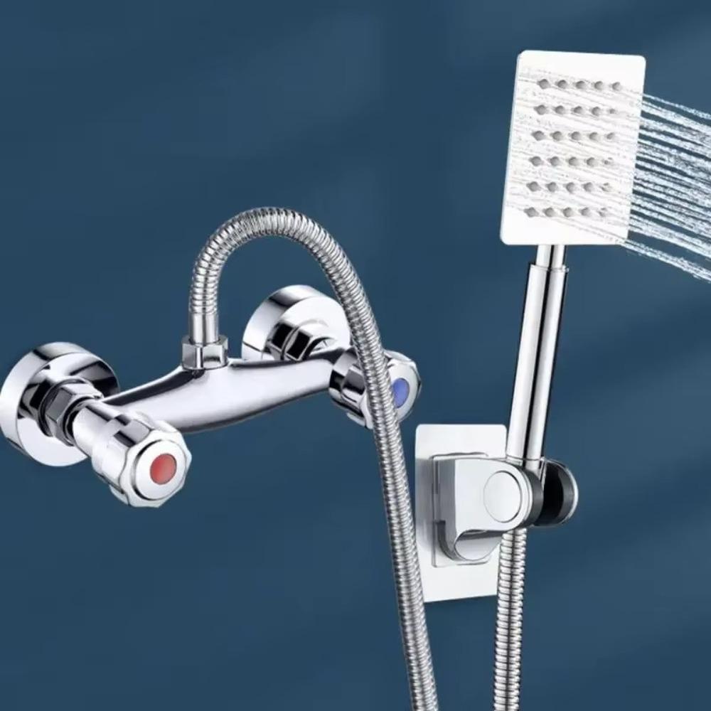 Metal Water Tap Mixing Valve Double Control Diverter Valve Creative Out Water Inlet Valve