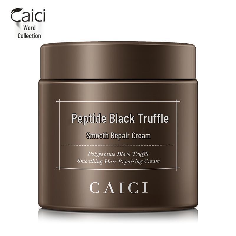 CaiCi Peptide Black Truffle Hair Repair Cream 200g - Hydrating, Smoothing, and Moisturizing.