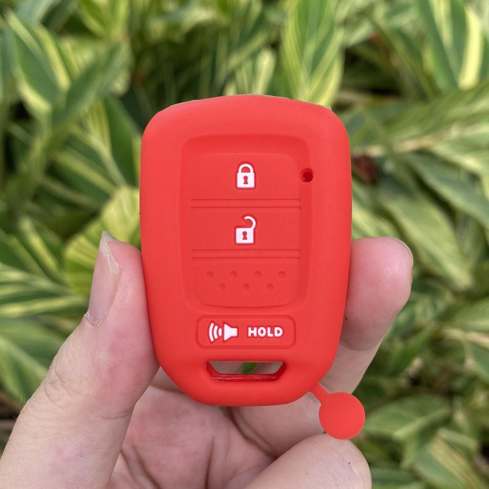 

Rubber Car Key Fob Cover Silicone Protector Case for HONDA Jazz Civic Jade Vezel City Fit HR-V HRV Car Keychain Accessories красный