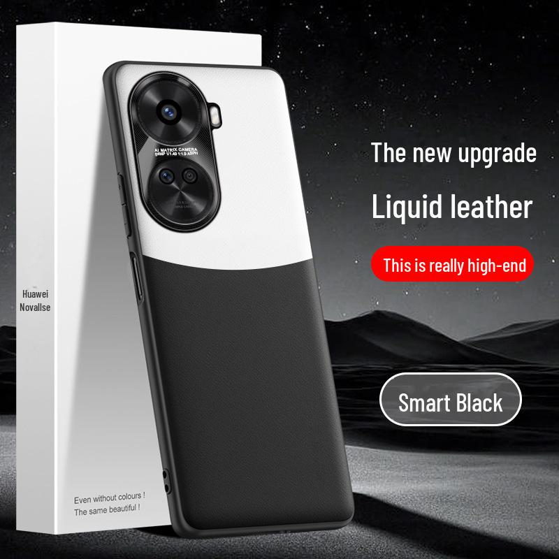 Schützende Flüssiglederhülle für das Huawei Nova 11 SE Mobiltelefon, Anti-Fall-Design, Versand einzeln möglich.