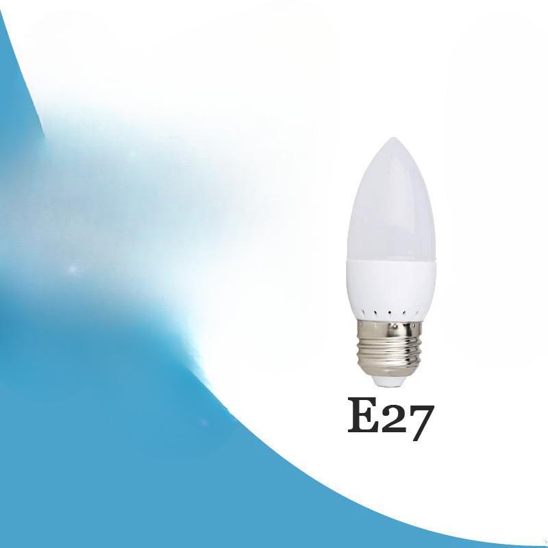 

1шт E27 3Вт 220В светодиодная люстра пламя свеча лампочка лампа холодный белый