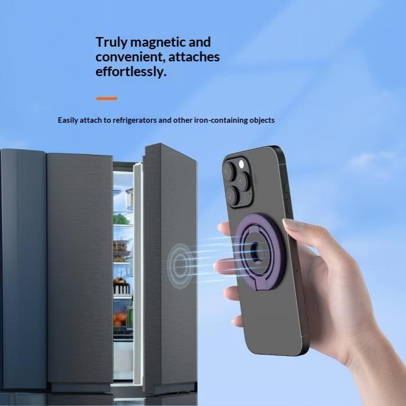 Universal Foldable Phone Ring Holder Strong Magnetic Grip Cute Pastel Shades for Travel Gift