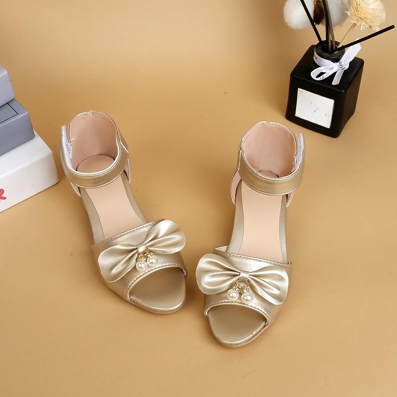 Girls' Sandals - Children's Soft-bottom Anti-slip Shoes - New Style - Thick Heel Shoes