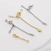 Multipurpose Adjustable Length Chain Lobster Clasp Extension Chain Charm Pendant for Comfort Fits Jewelry Accessory