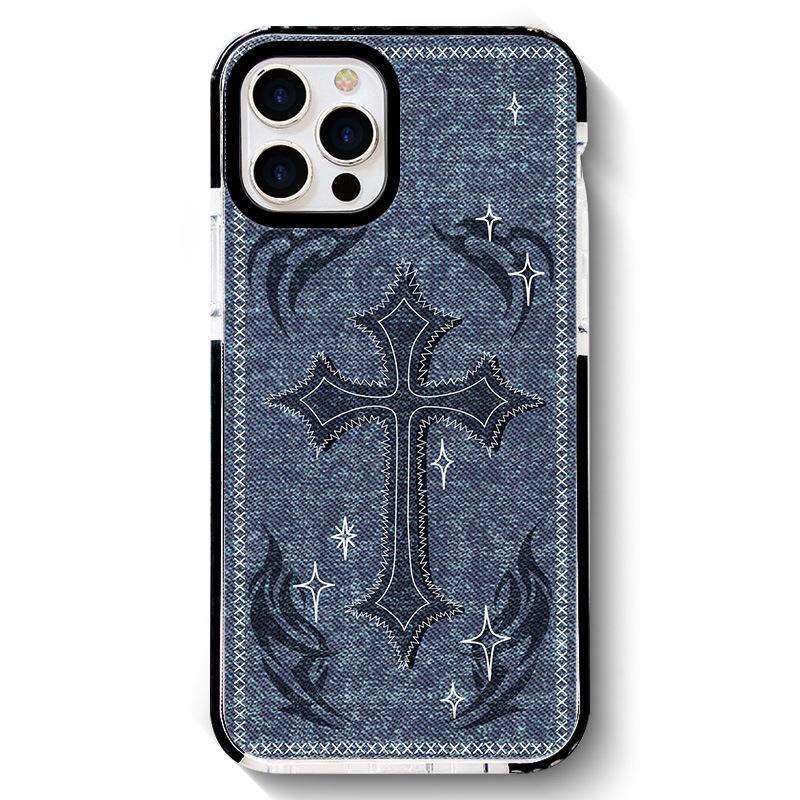 

Чехол Zhitai Apple 14 iPhone - IP & 16Pro Creative 11 черный двухцветный 14Promax Soft Shell XS. iPhone 6/7/8