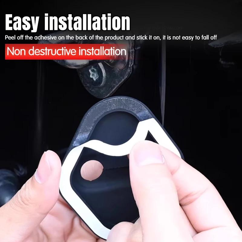 4PCS  Silica Gel Car Door Lock Cover Protect Buckle Cover Anti Rust Accessories For Volvo XC90 V90 V60 XC60 V40 S80 S60 C40 XC40