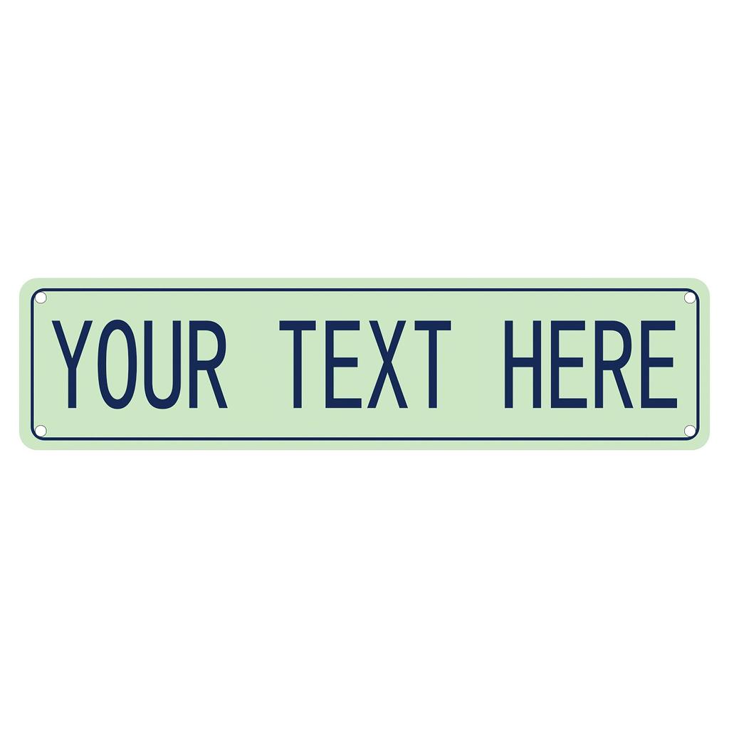 1pc Custom 4x16 Inch Aluminum Street Sign Personalized Text Home Wall Art Indoor Outdoor Decor
