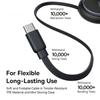 BASEUS Bright Mirror Series 1m Fast Charging Data Cable Type-C To C+C 100W Retractable Cable