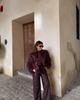 European & American Women's Spring 2025 Faux Fur Knit Cardigan