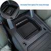Sauicemy Mittelkonsolen-Zubehör-Organizer für Land Rover Defender 90 110 2020 2021 2022 ABS-Material Armlehnenbox Einlage Tablett Organizer-Tablett Ohne