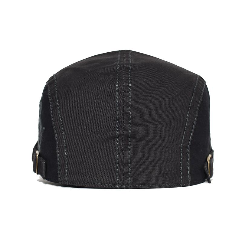 Berretto da Newsboy in Cotone Quattro Stagioni Uomo Monocolore Morbido Casual Moda Berretto Cappello Golf Driving Cappello da Cabbie Piatto Cappello Ivy