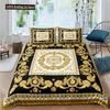 Luxury Baroque Modern Art 3D Golden Lion Print Duvet Cover Set 2/3 Pcs Pillowcase Bedding Set AU/EU/UK/US Queen And King Size