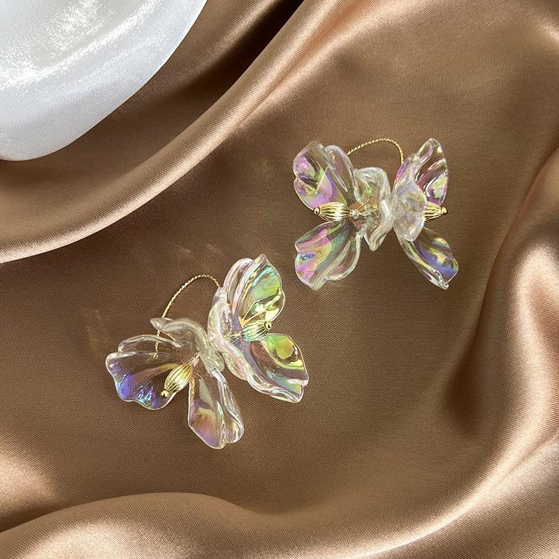 

Цветочные серьги женский нишевый дизайн модные серьги с темпераментом новые взрывные серьги