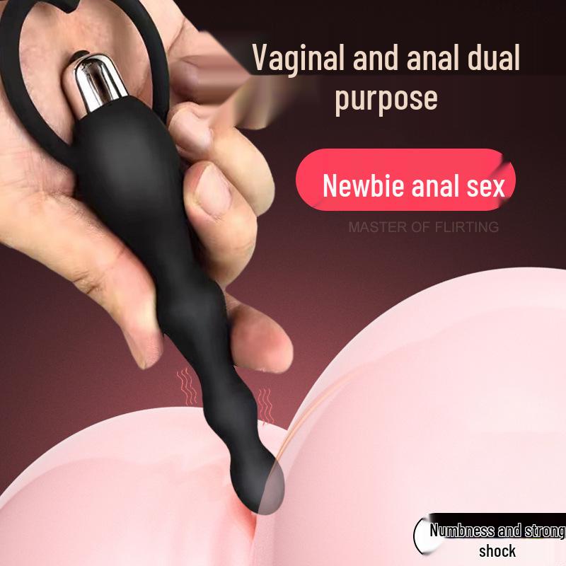 Perle Anali Vibranti in Silicone Nero Deba per Donne