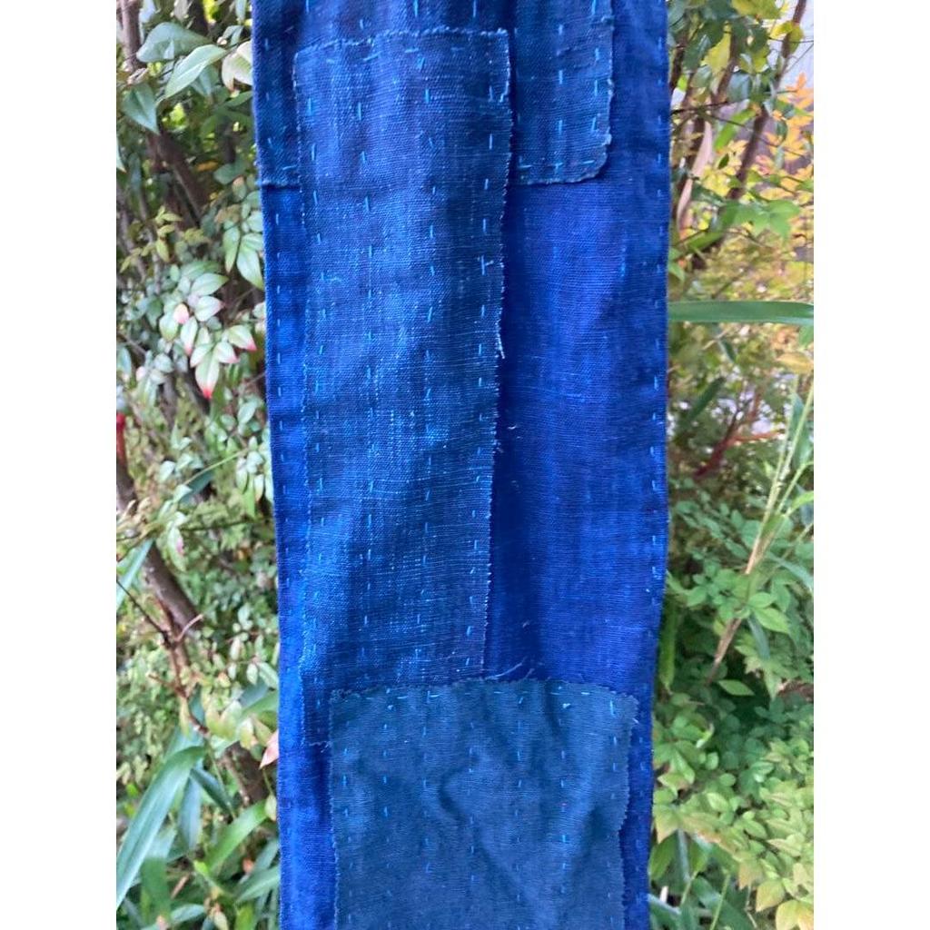 Used B66 Boro Stole Old Cloth Remake Indigo Dye Patchwork Sewing Sashiko