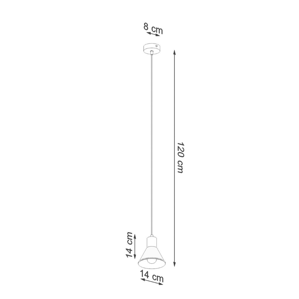 Talaya 1 black hanging lamp [E27]