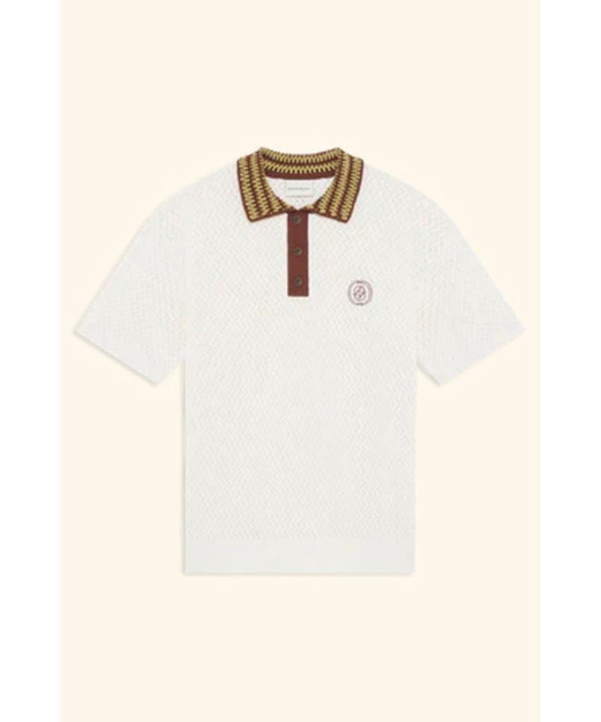DROLE DE MONSIEUR Mirror D Ajure Knit Polo Polo Maille Ajoure D Miroir D0Wpm26206Whm