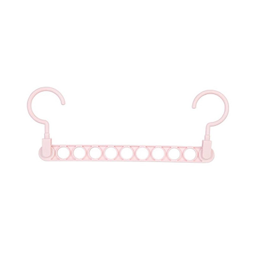 

(SU)Противоскользящая вращающаяся вешалка Противоскользящая многофункциональная вешалка для одежды с крючком для хранения PK розовый