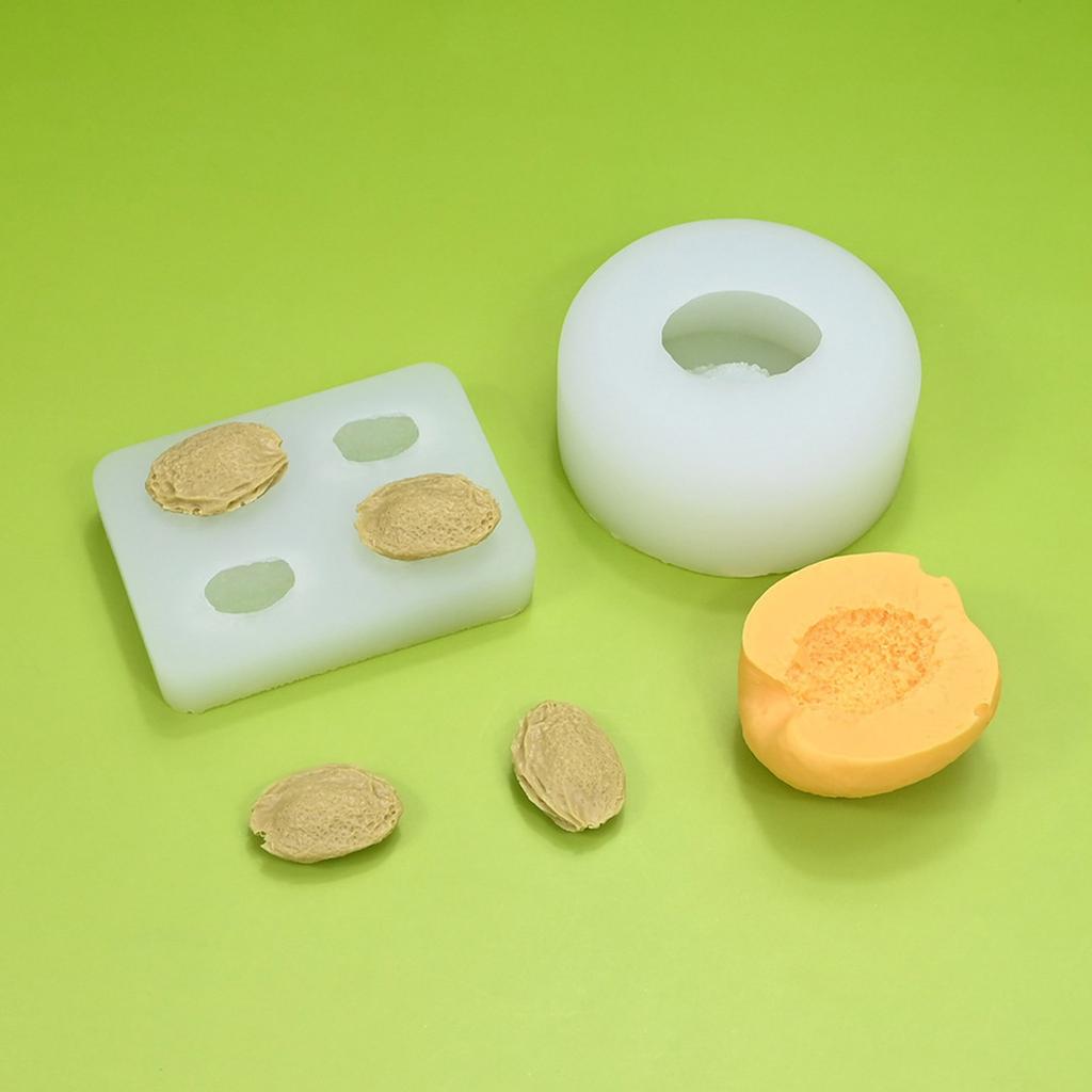 Food Grade Silicone 3D Apricot Mold for Creating Fondant Cake Chocolate Baking Mould for Parties and Celebration