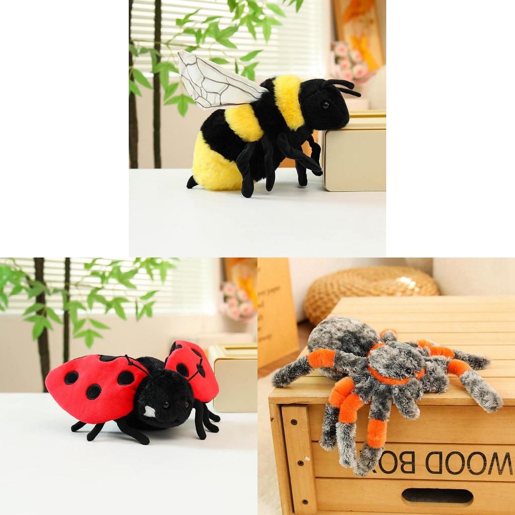 Insect Plush Animals Butterfly Spider Bee Plush Toy Soft Plush Animal For Kids Kids Gift