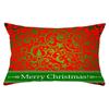 Christmas Simple Print Series Peach Skin Waist Pillowcase Home Sofa Pillowcase Office Pillowcase