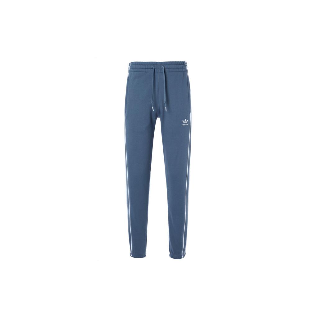 Adidas Originals Three Stripe Printed Cuffed Sweatpants Men Bottoms Blue HK7317