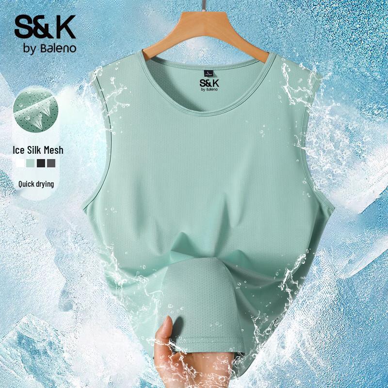 Baleno S&K Men s Summer Ice Silk Mesh Tank Top L