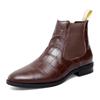 Genuine Leather Fall Chelsea Boots Designer Luxury Brand Dress Office Shoes for Men Platform Boots Retro Ankle Boots Footwear