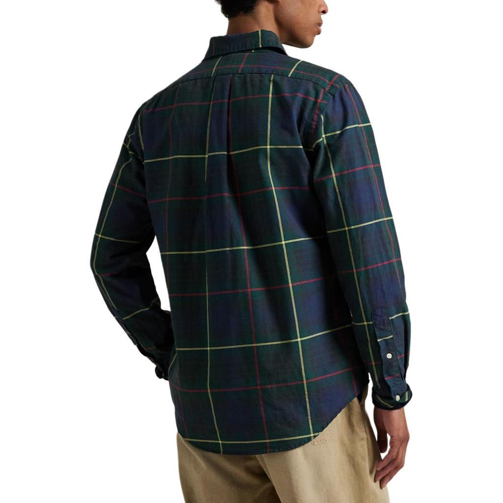 Polo Ralph Lauren Plaid Button Oxford Long Sleeve Shirt Men shirts 710966427-008