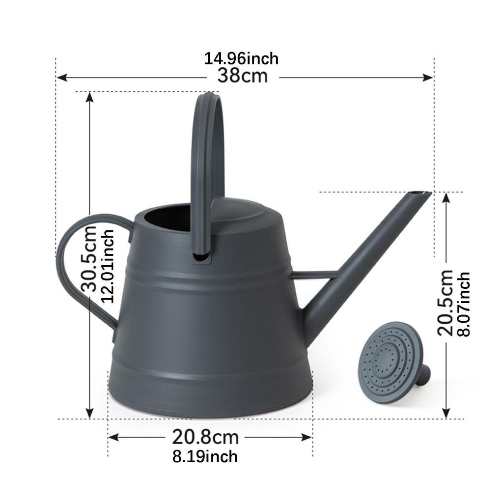 1 Gallon Watering Can for Indoor Plants, Portable, Convenient, Thick, Versatile, with Sprinkler Head
