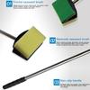 Double-sided Fish Tank Window Long Handle Clean Aquarium Cleaner Sponge Brush Cleaning Tool Kit