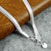 New Necklace Unisex Fashionable Short Collarbone Blade Chain Pendant with Flat Snake Bone Chain