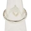Excellent HERMES Ring ring Heart Knock Ring combination Silver 925 Women Used