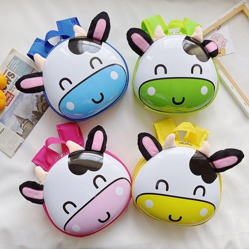 Hard Cow Pattern Shell Backpack  Schoolbag Waterproof Breathable Gift Birthday