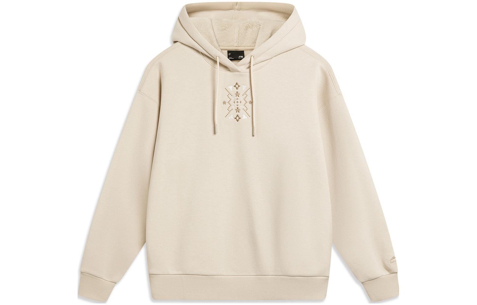 Li Ning Sports Trendy Collection Sweatshirt Women s Dusty Khaki AWDT908-1 XL