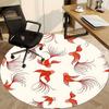 1pc Goldfish Pattern Chair Carpet for Office, Soft Flannel Throw Mat, Perfect for Office, Holiday Party Decoration Choice yy260209086