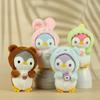 Adorable Plush Penguin Keychain Soft Toy Cartoon Rabbit Bear Gift For Kids