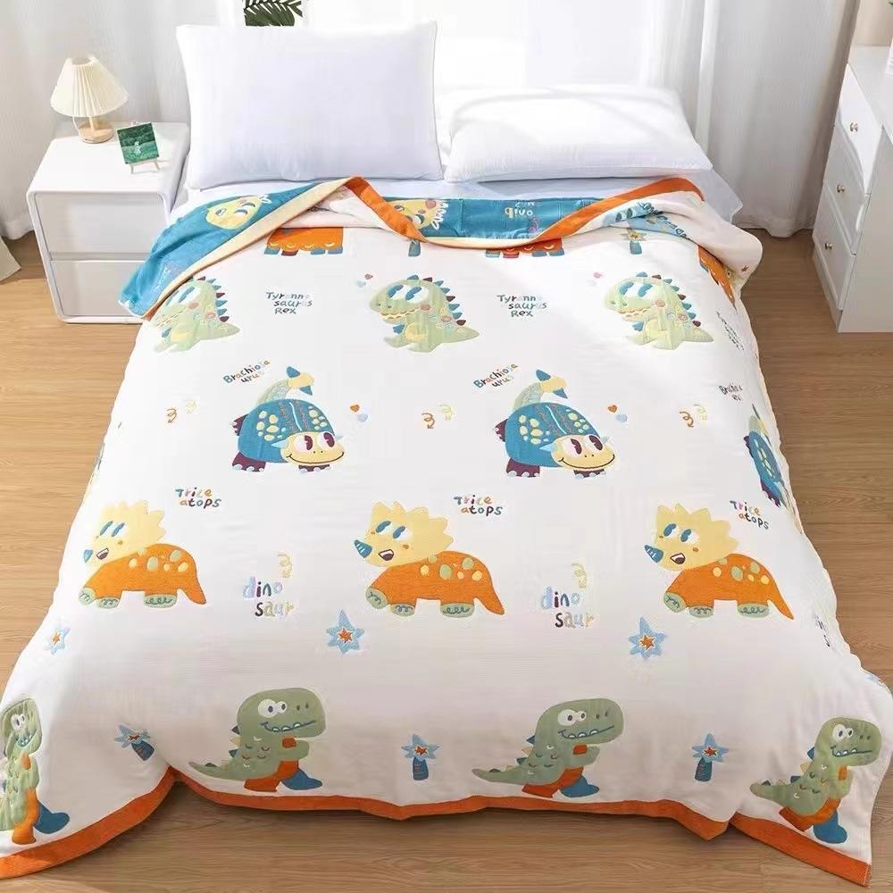 Многослойное марлевое полотенце одеяло полотенце одеяло односпальное двухспальное — фото 3