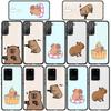 For Samsung Galaxy S25 S24 S23 S22 S21 Ultra FE Plus A17 A37 A57 A56 A55 A06 A16 A15 A36 A26 A35 A05 A25 A54 A34 Phone Case Poster Capybara Cover
