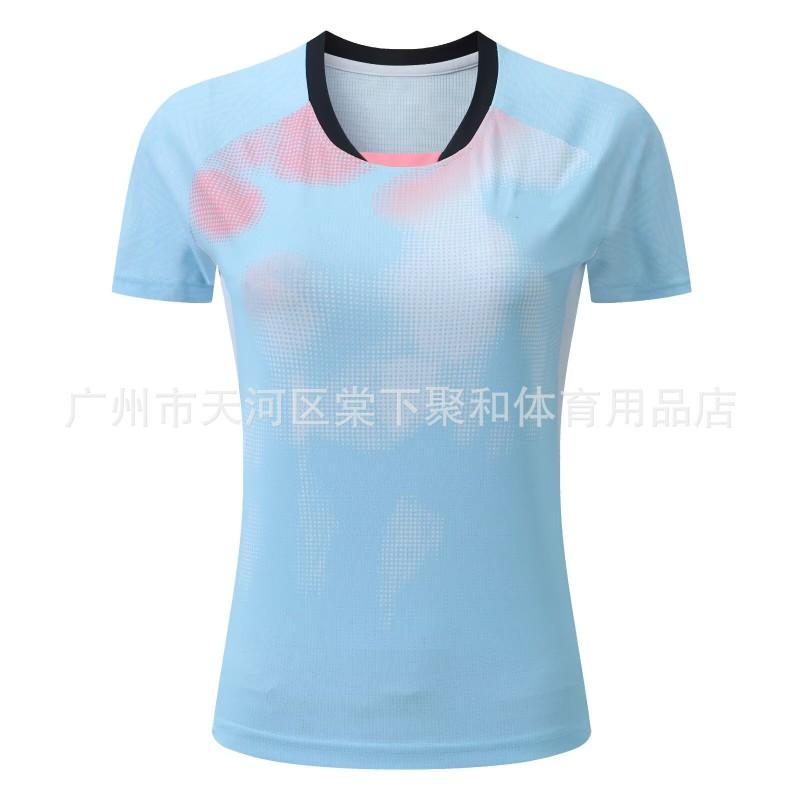 Quick-Dry Breathable Badminton Shirt Men Women Kids Training Competition Sportswear Short Sleeve