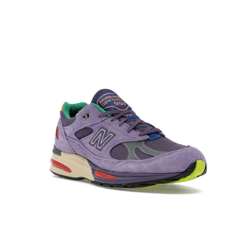Salehe Bembury X New Balance 991v2 Made In England Colors Be The Palette Unisex Sneakers Purple Purple-Heart Mulled-Grape U991SB2